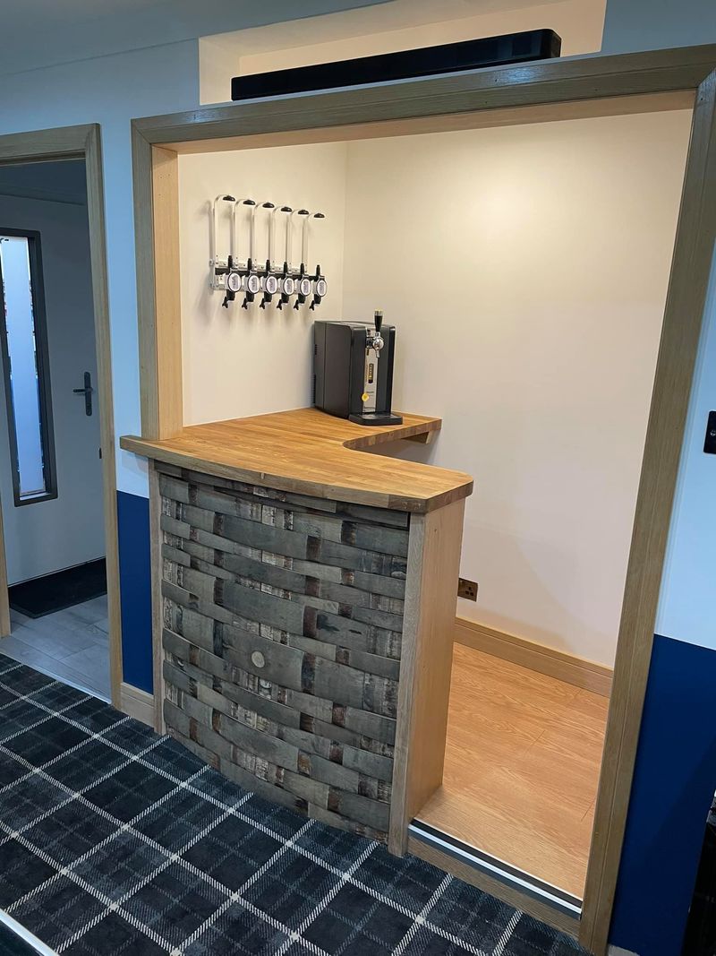 Custom home bar
