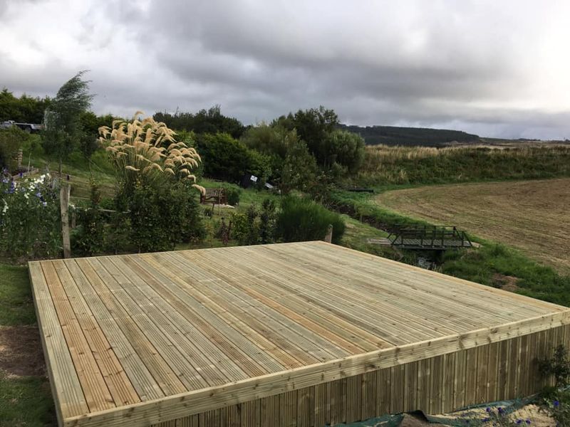 Garden decking by MST Joinery